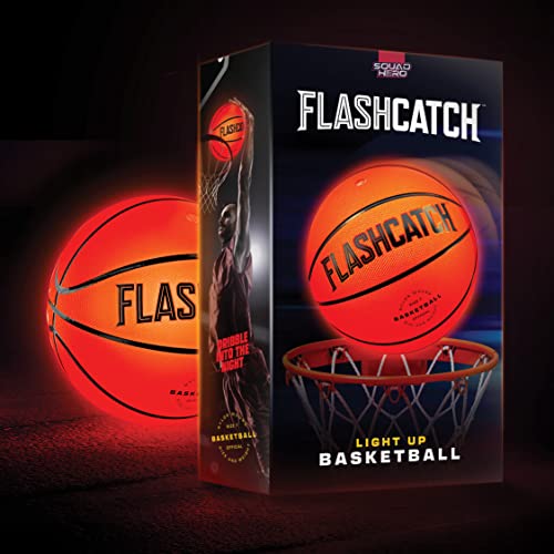 Light Up Basketball - Glow in the Dark Basket Ball NO 7 Sports Gear Gifts for Boys & Girls 8-15+ Year Old Kids, Teens Gift Ideas Cool Boy Toys Ages 8 9 10 11 12 13 14 15 Glowing Night Activity