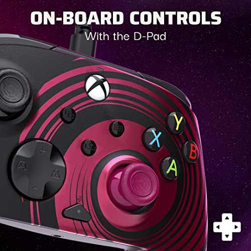 PDP Gaming REMATCH Advanced Wired Controller Licensed for Xbox Series X|S/Xbox One/PC, Customizable, App Supported - Ruby Swirl (Amazon Exclusive)