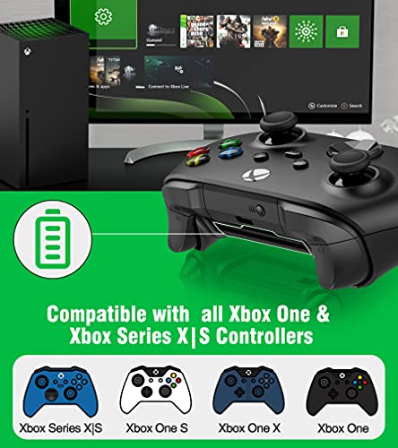Charger for Xbox One Controller Battery Pack with 4x1200mAh (4x2880mWh) USB Rechargeable Xbox One Battery Charger Station for Xbox Series X|S, Xbox One S/One X/Elite Controllers-Xbox One Accessories