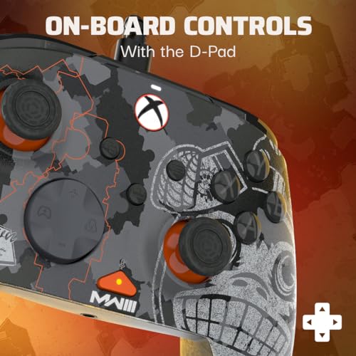 PDP REMATCH GLOW Wired Xbox Controller, Licensed by Microsoft for Xbox, Monkey Bomb Call of Duty