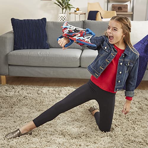Marvel Spider-Man Web Shots Spiderbolt NERF Powered Blaster Toy, Fires Darts, 3 Darts, Kids 5+ Years (Amazon Exclusive)