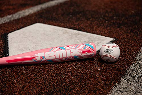 Rawlings Remix T-Ball Bat | USA Baseball | -12 | 1 Pc. Aluminum | 2 1/4 Barrel | Pink | 24 inch