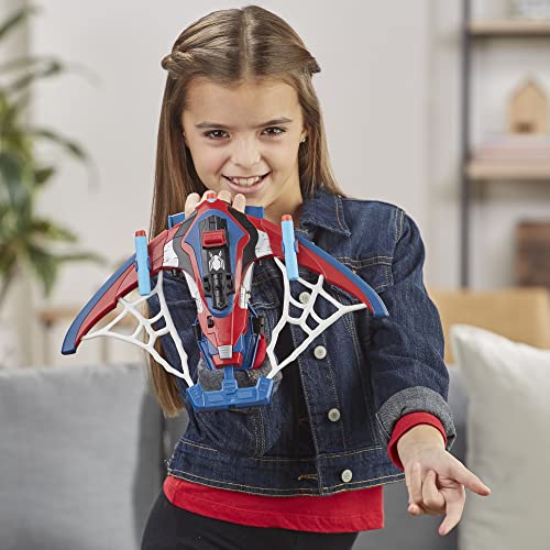 Marvel Spider-Man Web Shots Spiderbolt NERF Powered Blaster Toy, Fires Darts, 3 Darts, Kids 5+ Years (Amazon Exclusive)