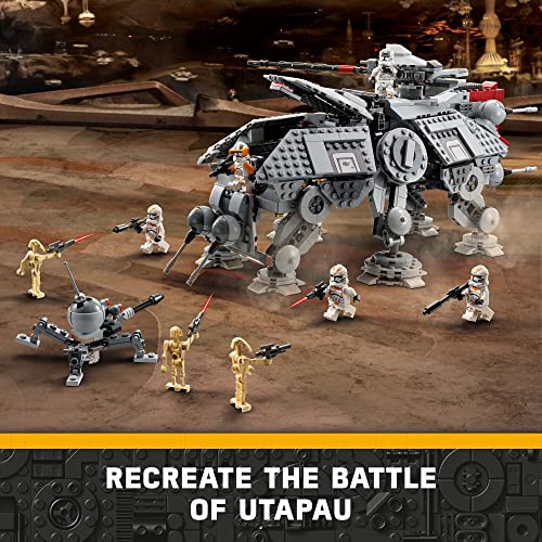 LEGO Star Wars at-TE Walker 75337 Poseable Toy, Revenge of The Sith Set, Gift for Kids with 3 212th Clone Troopers, Dwarf Spider & Battle Droid Figures