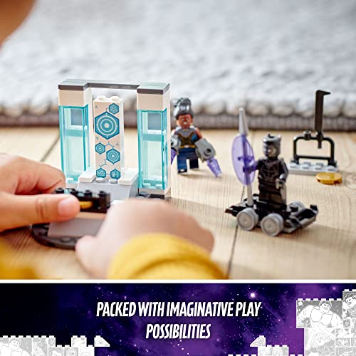 LEGO Marvel Shuri's Lab, 76212 Black Panther Construction Learning Toy with Minifigures, Toys for Kids, Girls and Boys Age 4, Avengers Super Heroes Gifts