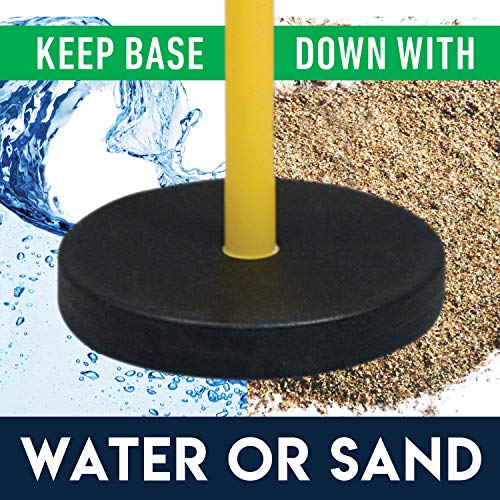 Franklin Sports Youth Football Goal-Post Set — Kids’ Football Goal Post with Mini Football — Fun Football Goal for All Ages — Easy Assembly — Adjustable Height — Weighted Base