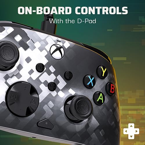 REMATCH Advanced Wired Controller Licensed for Xbox Series X|S, Xbox One, & Windows 10/11 PC: Glitch Black