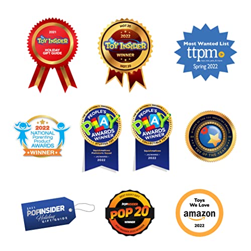 Squishmallows Original 14-Inch Andreina Pink Monarch Butterfly with White Sparkle Belly - Large Ultrasoft Official Jazwares Plush