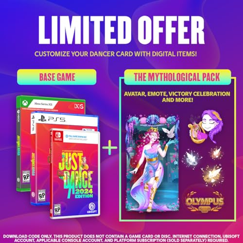 Just Dance 2024 Edition - Amazon Exclusive Bundle | Xbox Series X (Code in Box & Ubisoft Connect Code)