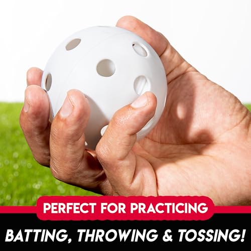 Franklin Sports Plastic Baseball Bat + Ball Set - MLB Kids Lightweight 30" Youth Blue