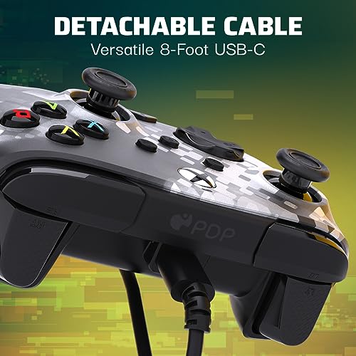 REMATCH Advanced Wired Controller Licensed for Xbox Series X|S, Xbox One, & Windows 10/11 PC: Glitch Black