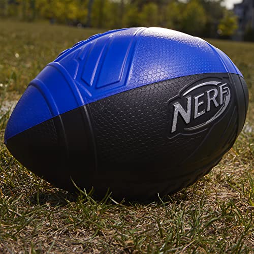 NERF Pro Grip Football, Blue, Classic Foam Ball, Easy to Catch & Throw, Sports Toys, or Stocking Stuffers for Kids