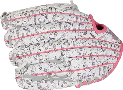 Rawlings | PLAYERS SERIES Youth Softball Glove | Right Hand Throw | 10" - Basket Web | White/Unicorn