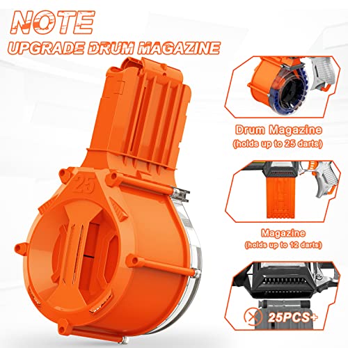 Xmifer Toy Guns Electric Machine Gun for Nerf Guns Automatic, Nerf Guns Sniper with Scope, 2 Magazines Tactical Vest Kit with 100 Darts, Nerf Guns for Kids Ages 8-12 Toy Gifts for Birthday Christmas