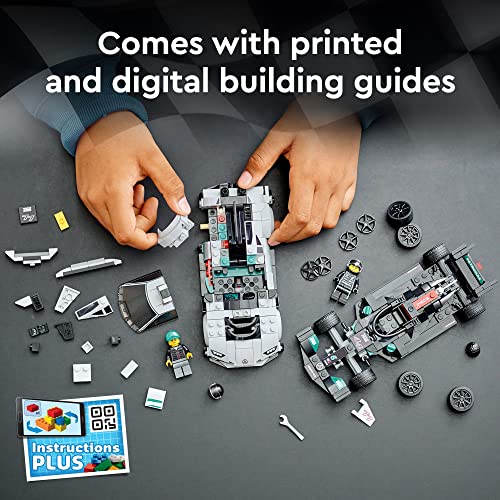 Lego Speed Champions Mercedes-AMG F1 W12 E 76909 Performance & Project One Toy Car Set, Mercedes Model Car Building Kit, Collectible Race Car Toy, Great Car Gift for Kids and Teens