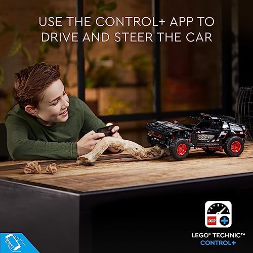 LEGO Technic Audi RS Q e-tron 42160 Advanced Building Kit for Kids Ages 10 and Up, This Remote Controlled Car Toy Features App-Controlled Steering and Makes a Great Gift for Kids Who Love Engineering