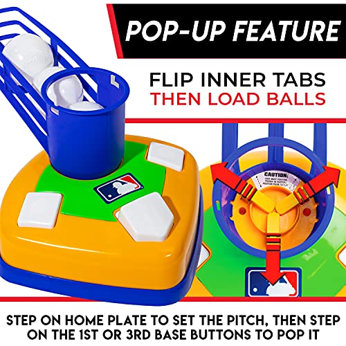 Franklin Sports Kids Teeball Tee - 2-in-1 Super Star Batter - Youth Baseball and Teeball Batting Tee + Pitching Machine - Perfect Kids + Toddlers Toy Set