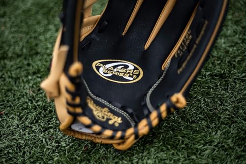 Rawlings | PLAYERS Series T-Ball & Youth Baseball Glove | Right Hand Throw | 11.5" | Camel/Black