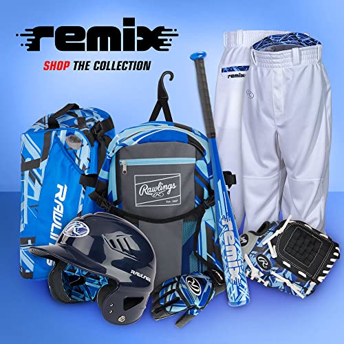 Rawlings Remix Glove Series | T-Ball & Youth Baseball Gloves | Right Hand Throw | 9" | Blue