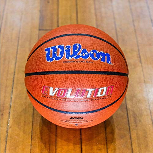 WILSON Evolution Indoor Game Basketball - USA, Size 7 - 29.5"