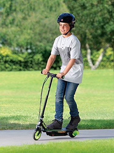 Razor Power Core E90 Electric Scooter with hub motor, push-button throttle, for kids 8+