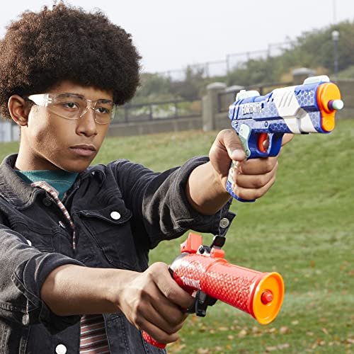 NERF Fortnite Dual Pack Includes 2 Blasters (Flint-Knock & LP) and 6 Elite Foam Darts