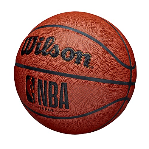 WILSON NBA Forge Series Indoor/Outdoor Basketball - Forge, Brown, Size 7-29.5"