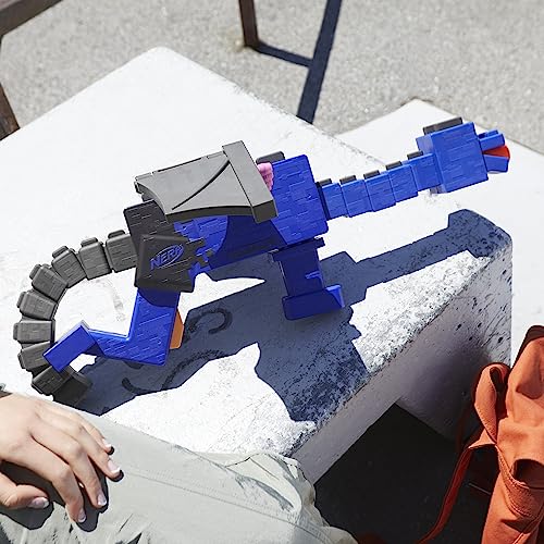 Nerf Minecraft Ender Dragon Blaster, 4-Dart Internal Clip, 12 Nerf Elite Foam Darts, Design Inspired by Minecraft Mob in The Game