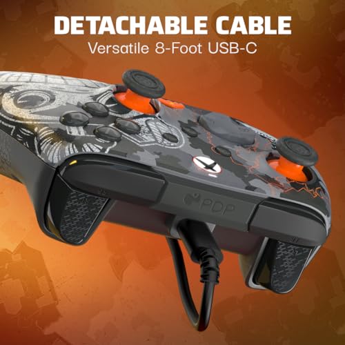 PDP REMATCH GLOW Wired Xbox Controller, Licensed by Microsoft for Xbox, Monkey Bomb Call of Duty