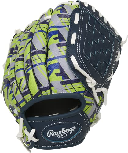 Rawlings Remix Glove Series | T-Ball & Youth Baseball Gloves | Right Hand Throw | 9" | Green