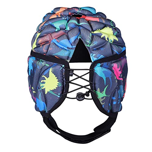 DGXINJUN Soft Shell Protective Headgear 7 V 7 Rugby Headguards Padding Padded Helmet Goalkeeper Adjustable Soccer Goalie Helmet Support Rugby Flag Football Helmet Youth Kids Adults