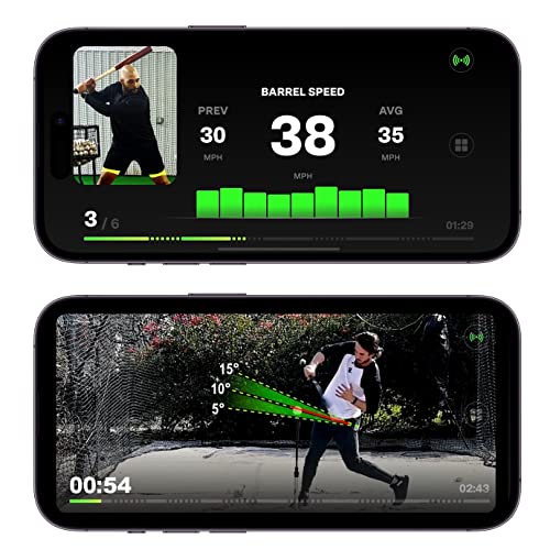 Diamond Kinetics SwingTracker Bat Sensor and Swing Analyzer with FREE 1-Year Membership for Baseball and Softball