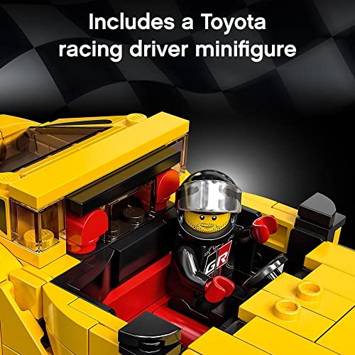 LEGO Speed Champions Toyota GR Supra 76901 Collectible Sports Car Toy Building Set with Racing Driver Minifigure