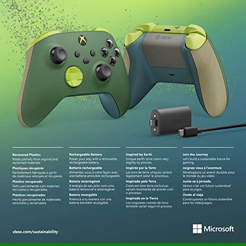 Xbox Special Edition Wireless Controller – Remix – Includes Xbox Rechargeable Battery Pack – Xbox Series X|S, Xbox One, and Windows Devices
