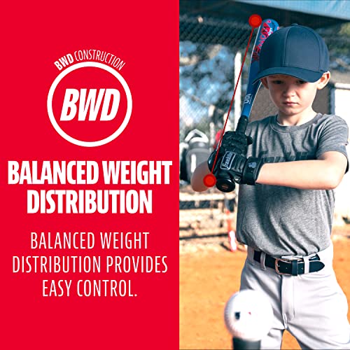 Franklin Sports Venom Aluminum Official Youth Tee Ball Bat - USA Regulation Approved - Perfect for Soft Core T-Balls - 24 Inch/13 Ounce (-11) Blue