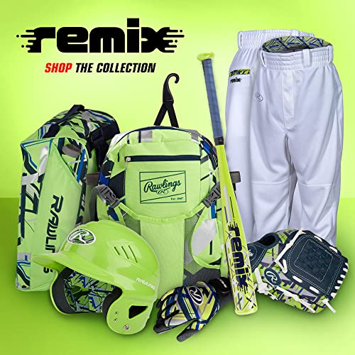 Rawlings Remix Glove Series | T-Ball & Youth Baseball Gloves | Right Hand Throw | 9" | Green