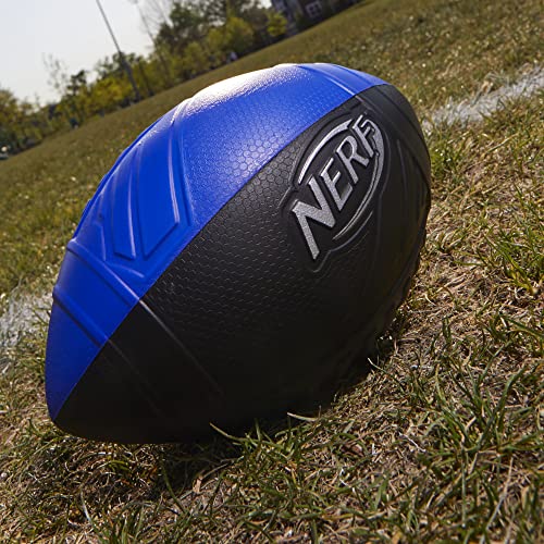 NERF Pro Grip Football, Blue, Classic Foam Ball, Easy to Catch & Throw, Sports Toys, or Stocking Stuffers for Kids