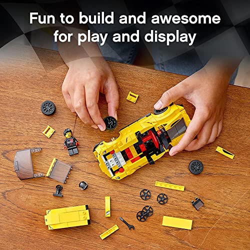 LEGO Speed Champions Toyota GR Supra 76901 Collectible Sports Car Toy Building Set with Racing Driver Minifigure