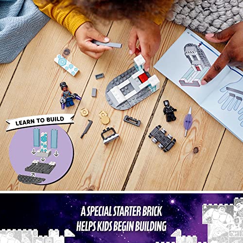 LEGO Marvel Shuri's Lab, 76212 Black Panther Construction Learning Toy with Minifigures, Toys for Kids, Girls and Boys Age 4, Avengers Super Heroes Gifts