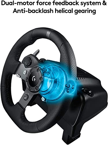Logitech G920 Driving Force Racing Wheel + Floor Pedals + Astro A20 Gaming Headset Bundle - Xbox X|S/Xbox One/PC