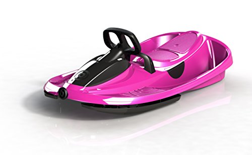 Gizmo Riders Stratos Snow Sled for Kids 2 Person Steerable Snow Bobsled, Kids Sled, Toddler Sled for Ages 3 and Up, Plastic Sled with Brake & Anti-Slip Seat, Racing Sleds for Kids, Holds 250 lbs