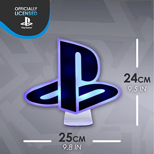 Paladone Playstation Light - Desktop Game Room Lighting - Includes 3 Light Modes - Powered by USB or AAA Batteries - Logo Light
