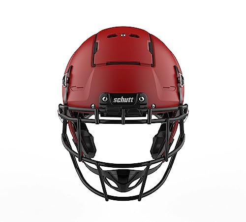 Schutt Sports F7 LX1 Youth Football Helmet, Facemask NOT Included, Matte Scarlet, Large