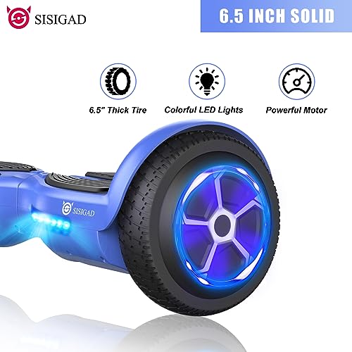 SISIGAD Hoverboard with Bluetooth,Two Wheel Hoverboard