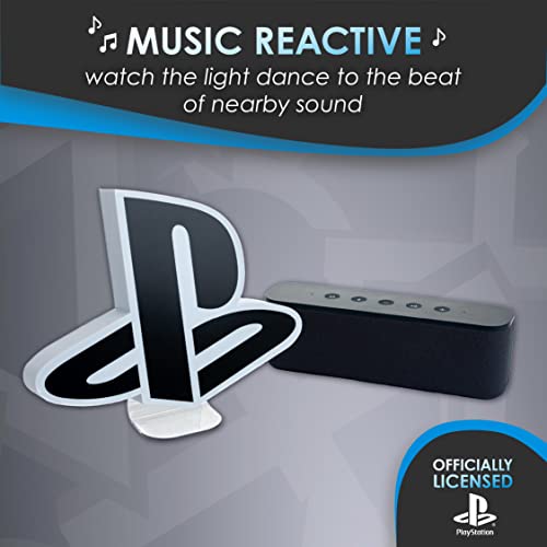 Paladone Playstation Light - Desktop Game Room Lighting - Includes 3 Light Modes - Powered by USB or AAA Batteries - Logo Light