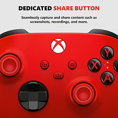 Xbox Core Wireless Controller – Pulse Red – Xbox Series X|S, Xbox One, and Windows Devices