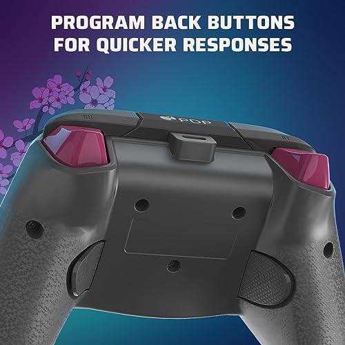 PDP REMATCH GLOW Advanced Wired Controller Licensed For Xbox Series X|S, Xbox One, & Windows 10/11 PC: Pink Cherry Blossom (Glow in the Dark)
