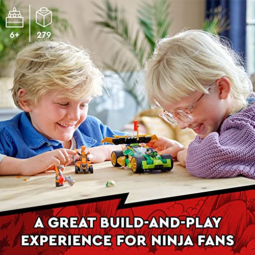 LEGO NINJAGO Lloyd’s Race Car EVO, 71763 Toys for Kids 6 Plus Years Old with Quad Bike, Cobra & Python Snake Figures, Collectible Mission Banner Set