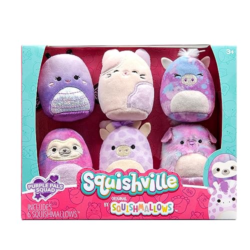 Jazwares Squishmallows animal en peluche, Playe le champignon, 40 cm 1  Année, peluche, 20 x 40 x 20 cm, bleu, violet 