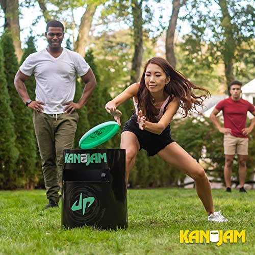 Kan Jam Original Disc Toss Game with 2 Disc Golf Basket Retrievers and 1 Disc Golf Disc - Outdoor Frisbee Golf, Frisbee Slam Game in USA, EPSN and Dude Perfect Designs